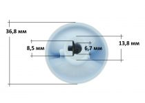 Ручка регулировки конфорки плиты Gefest белая