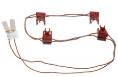 Кнопки эл.поджига в сборе (гирлянда) плиты Indesit, Ariston