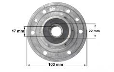 Суппорт 6203 подш. (фланец D=103 mm) стиральной машины Candy